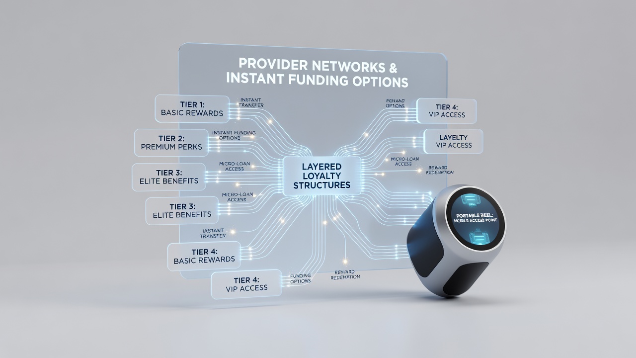 Mobiele reel formaten met instant funding en VIP loyaliteitslagen