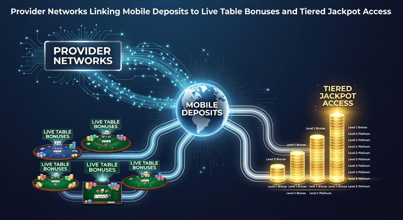 Providernetwerken die mobiele stortingen koppelen aan live tafelbonussen en jackpotstructuren in mobiele casino-omgevingen
