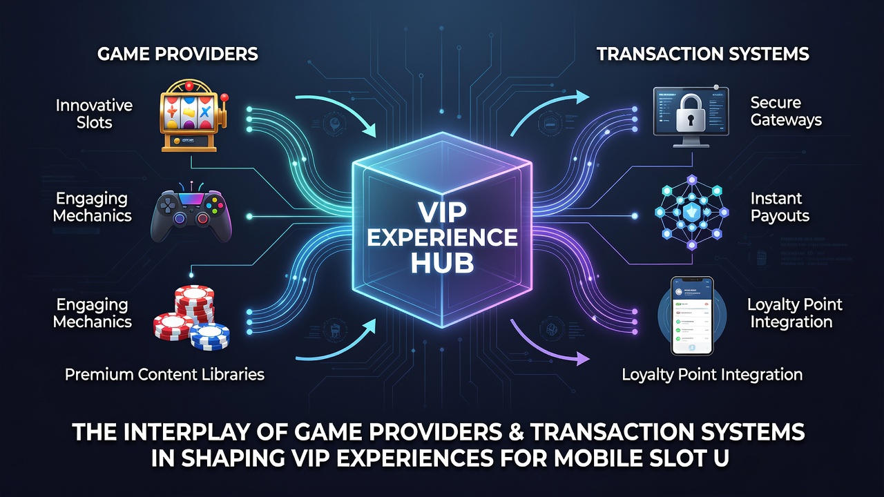 Diagram van integratie tussen spelproviders en betalingsplatforms voor mobiele VIP-spelers